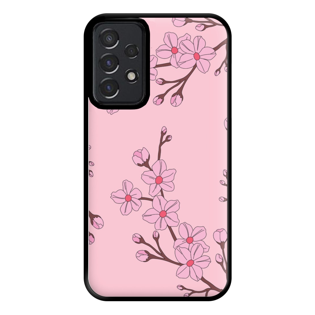 Cherry Blossom Pattern Phone Case for Galaxy A52 / A52s