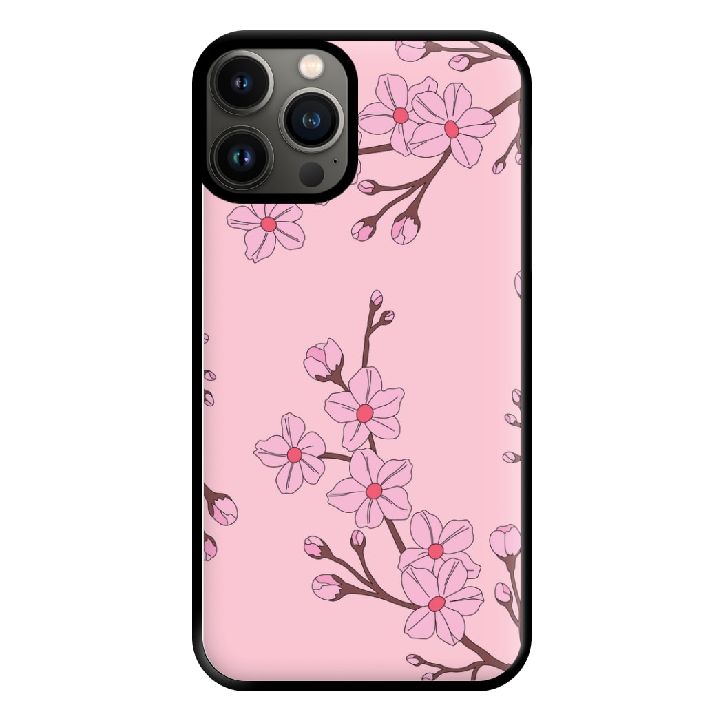 Cherry Blossom Pattern Phone Case for iPhone 13 Pro Max