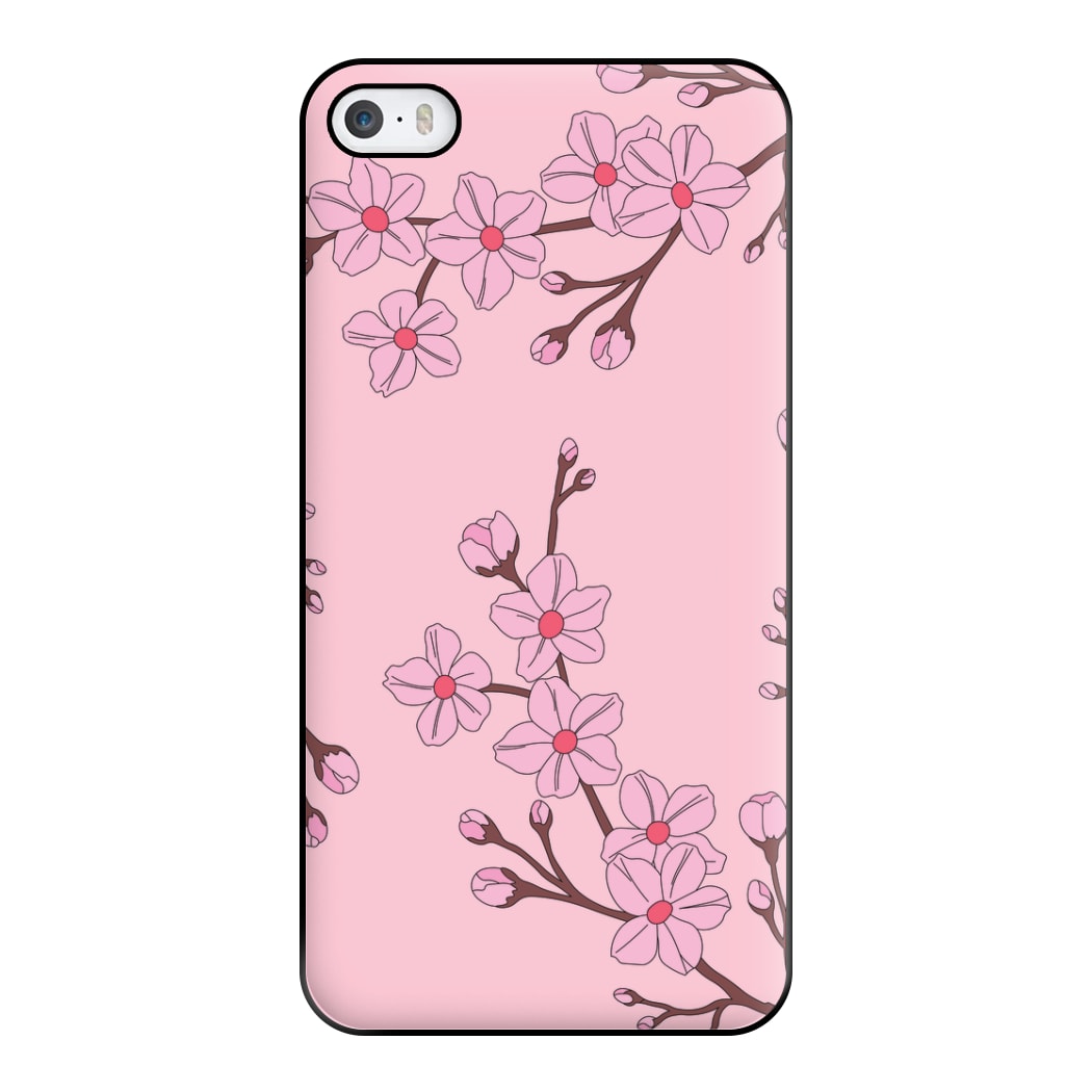 Cherry Blossom Pattern Phone Case for iPhone 5 / 5s / SE 2016