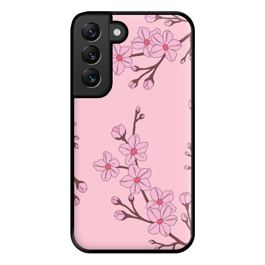 Cherry Blossom Pattern Phone Case for Galaxy S22 Plus