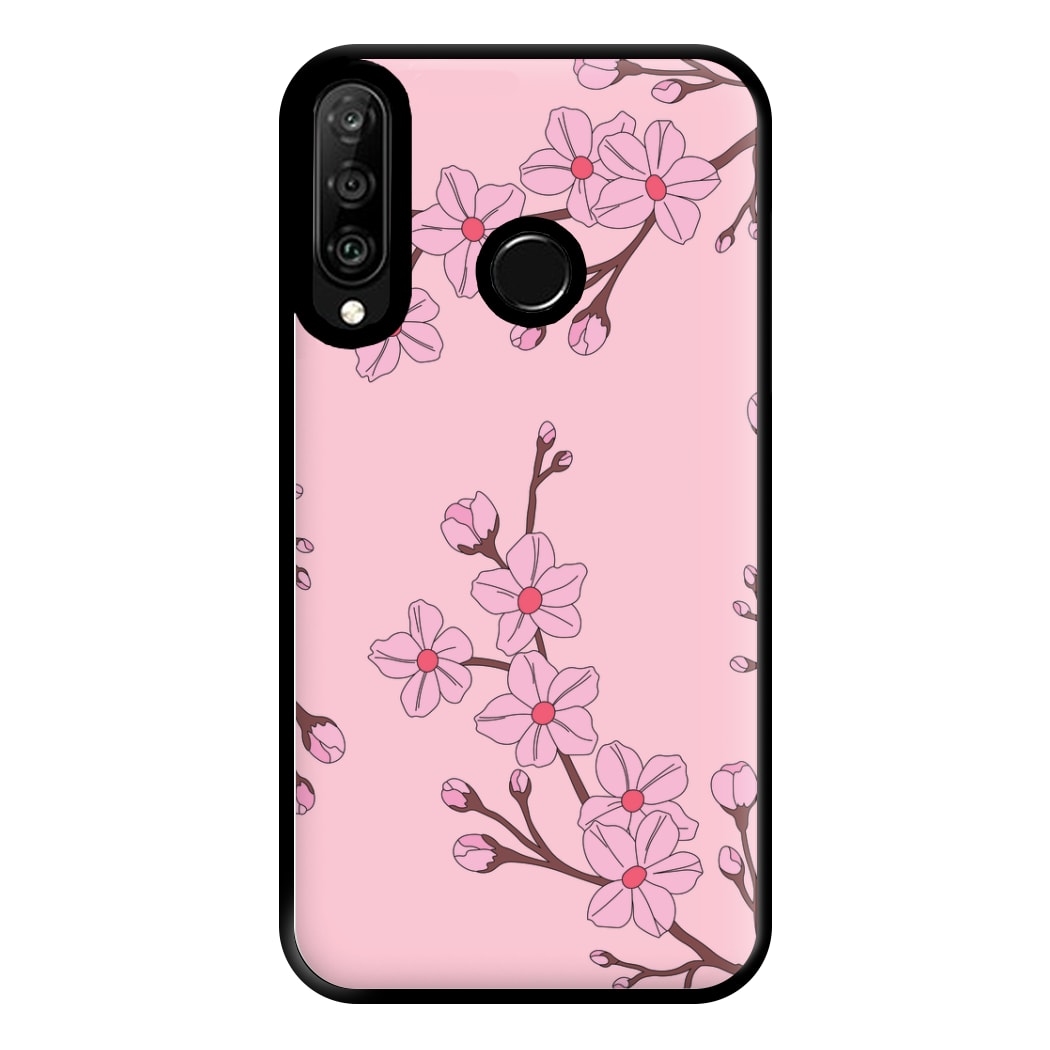 Cherry Blossom Pattern Phone Case for Huawei P30 Lite