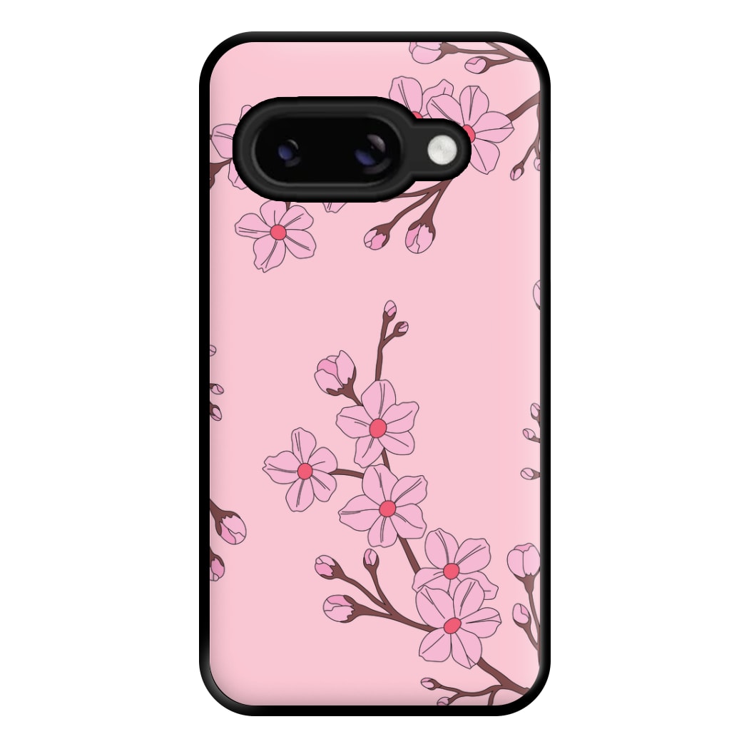 Cherry Blossom Pattern Phone Case for Google Pixel 8a