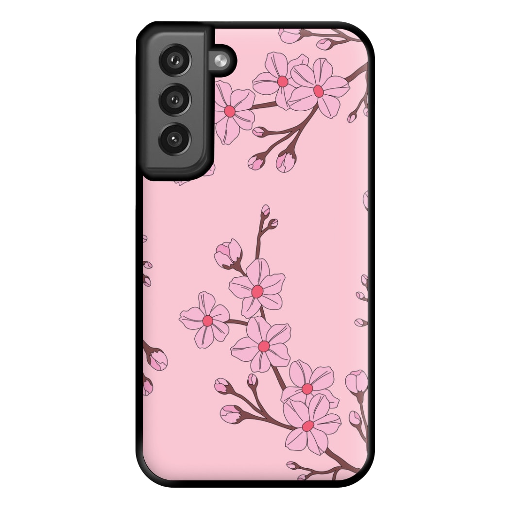 Cherry Blossom Pattern Phone Case for Galaxy S21FE