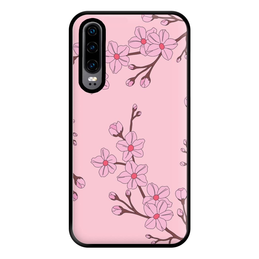 Cherry Blossom Pattern Phone Case for Huawei P30