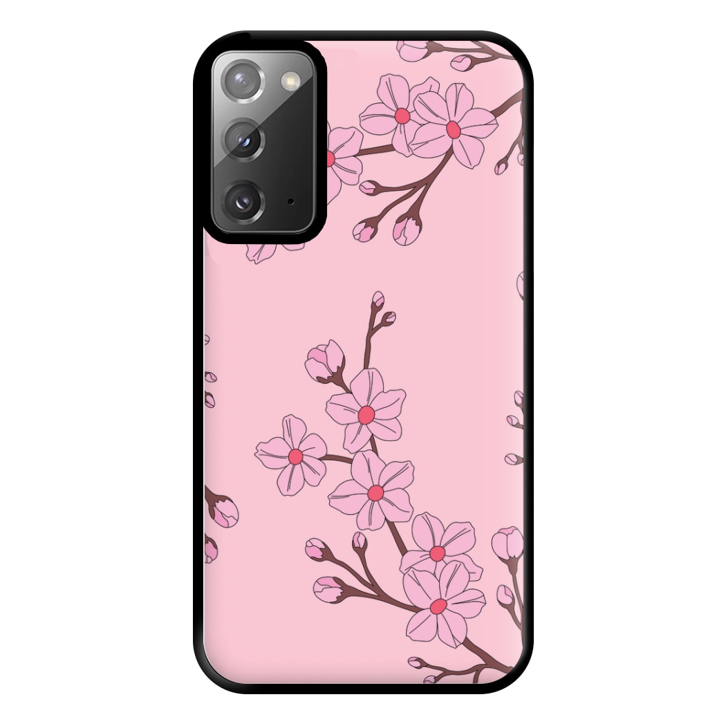 Cherry Blossom Pattern Phone Case for Galaxy Note 20 Ultra