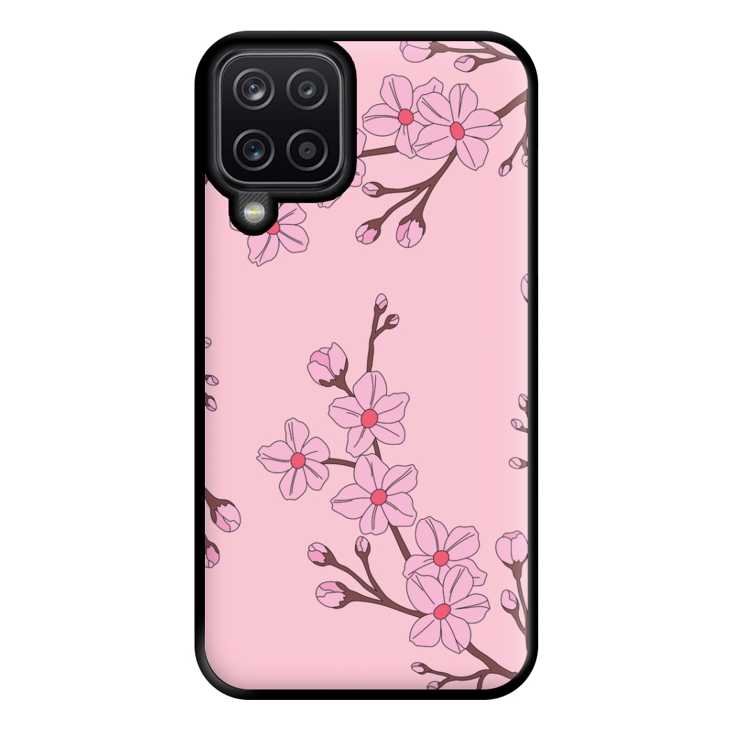 Cherry Blossom Pattern Phone Case for Galaxy A12