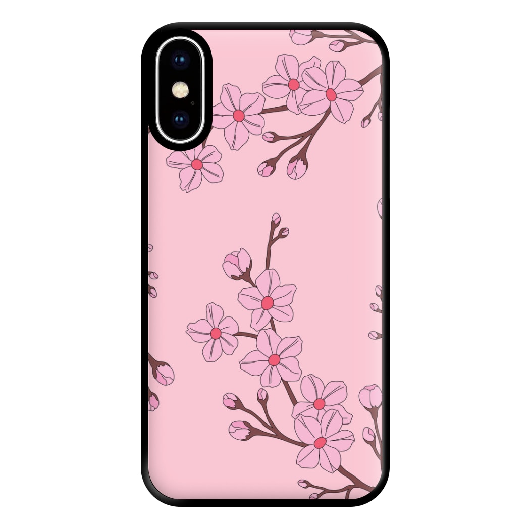 Cherry Blossom Pattern Phone Case for iPhone XS Max