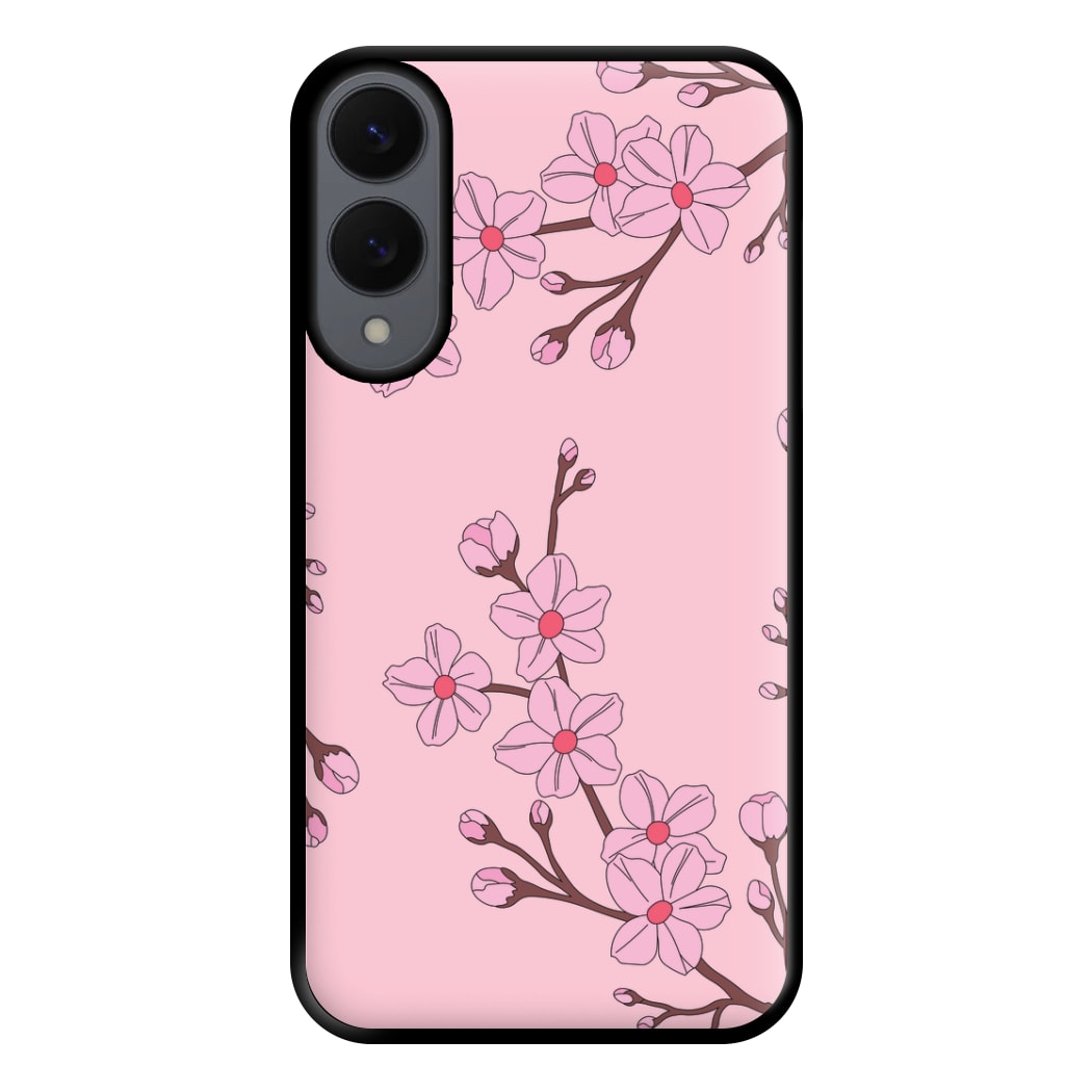 Cherry Blossom Pattern Phone Case for Galaxy S25 Edge
