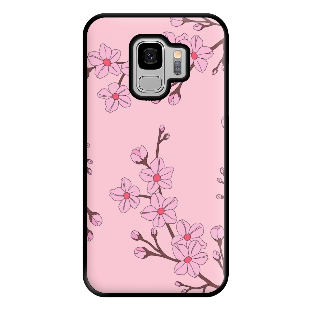Cherry Blossom Pattern Phone Case for Galaxy S9 Plus