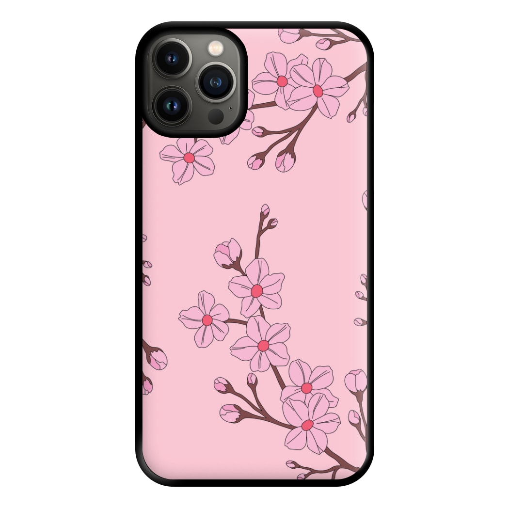 Cherry Blossom Pattern Phone Case for iPhone 13