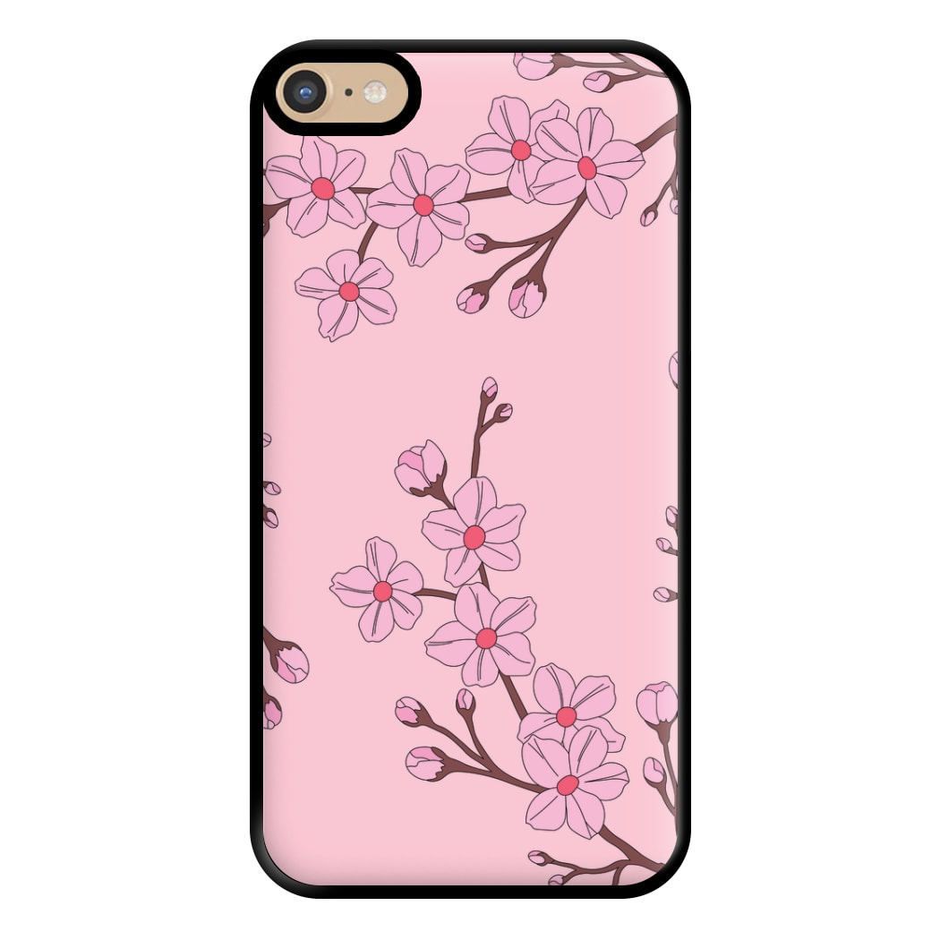 Cherry Blossom Pattern Phone Case for iPhone 6 Plus / 7 Plus / 8 Plus