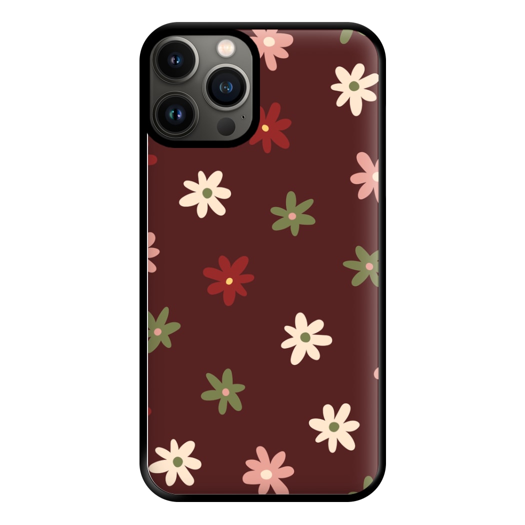 Dark Whimsical Flower Pattern Phone Case for iPhone 11 Pro Max