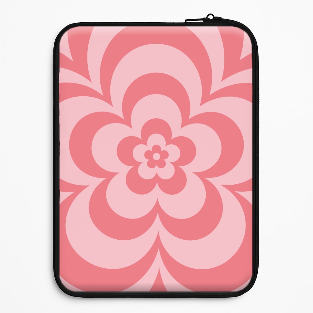Pink Abstract Flower Pattern  Universal Laptop Sleeve