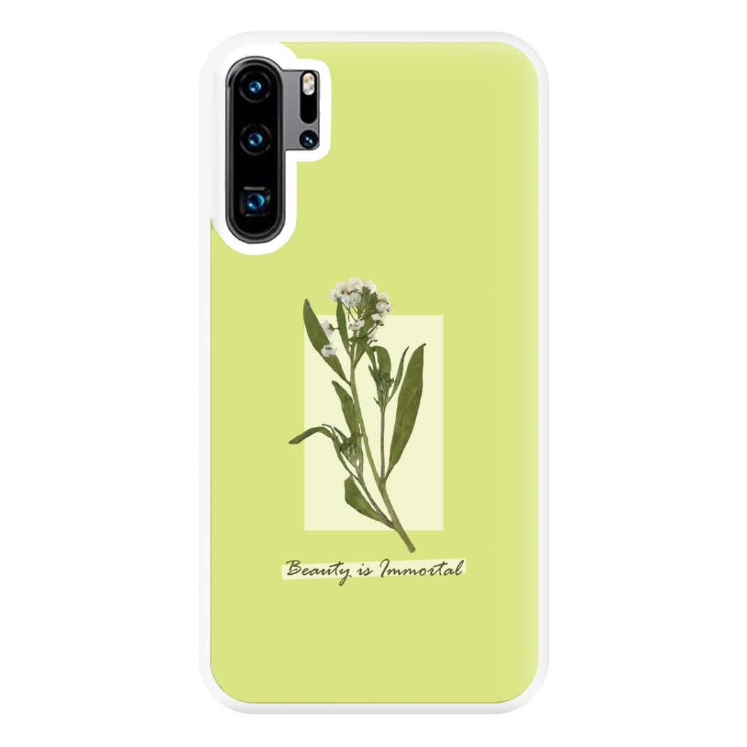 Beauty Is Immortal Press Flower Phone Case for Huawei P30 Pro