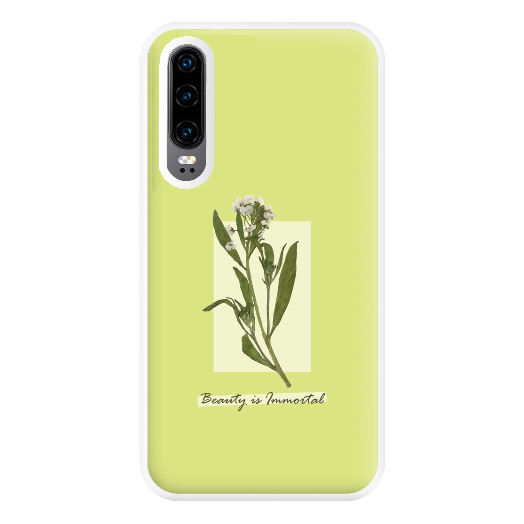 Beauty Is Immortal Press Flower Phone Case for Huawei P30
