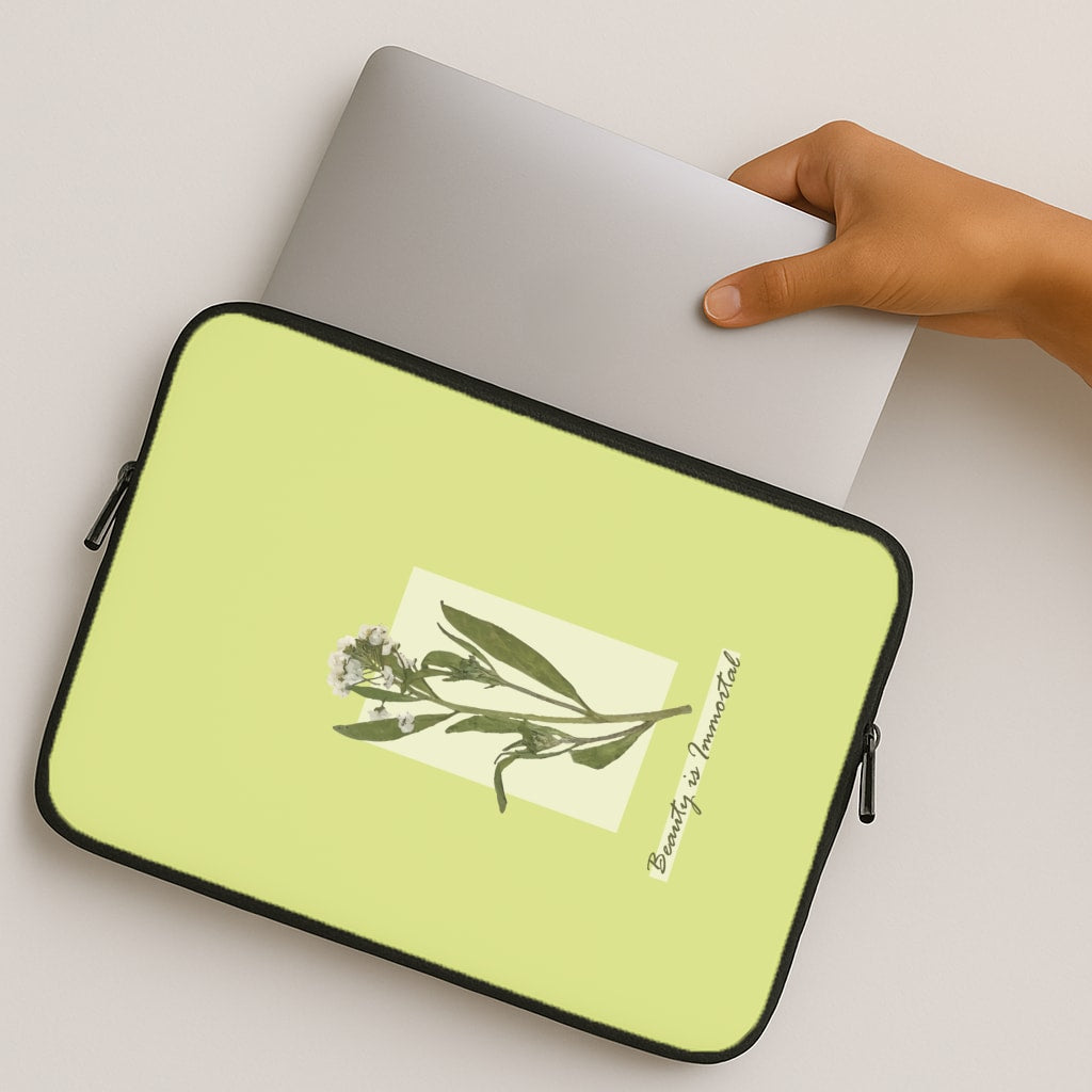 Beauty Is Immortal Press Flower MacBook Case