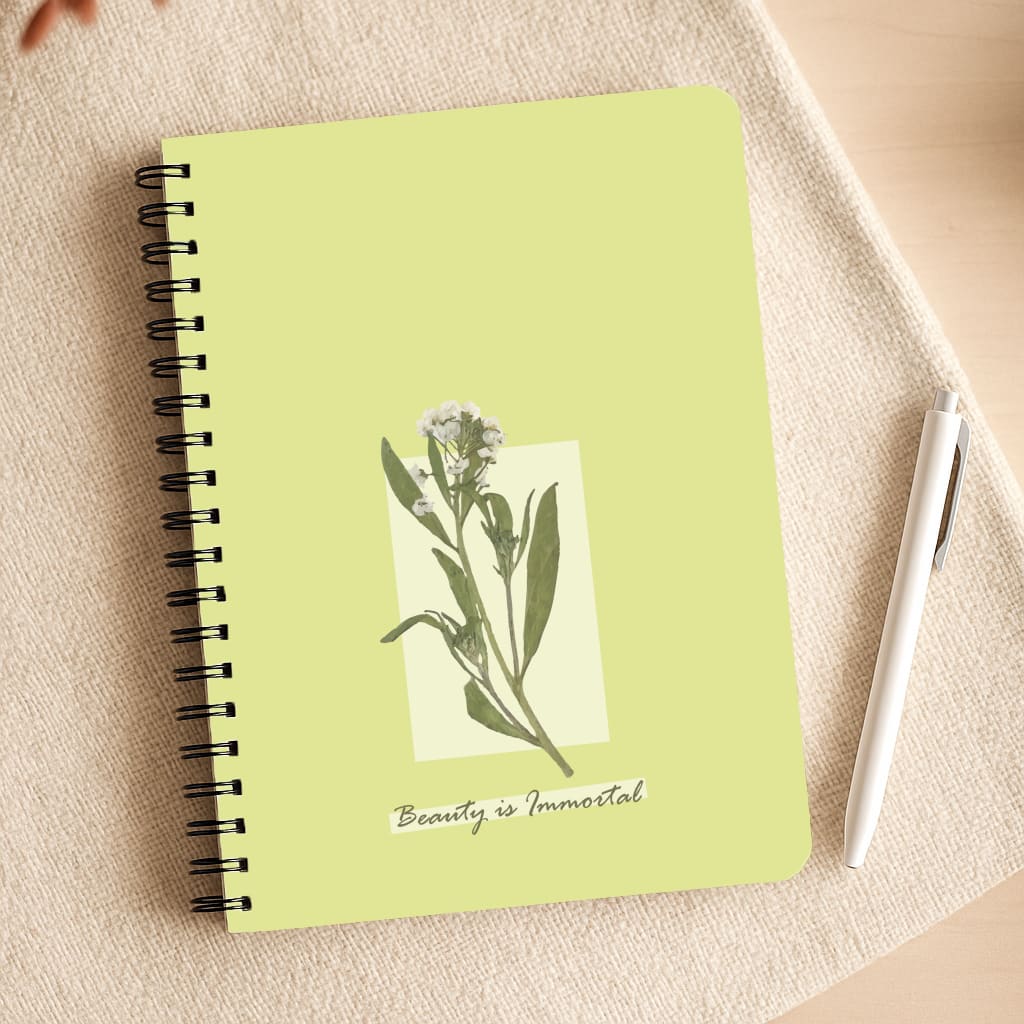 Beauty Is Immortal Press Flower Notepad