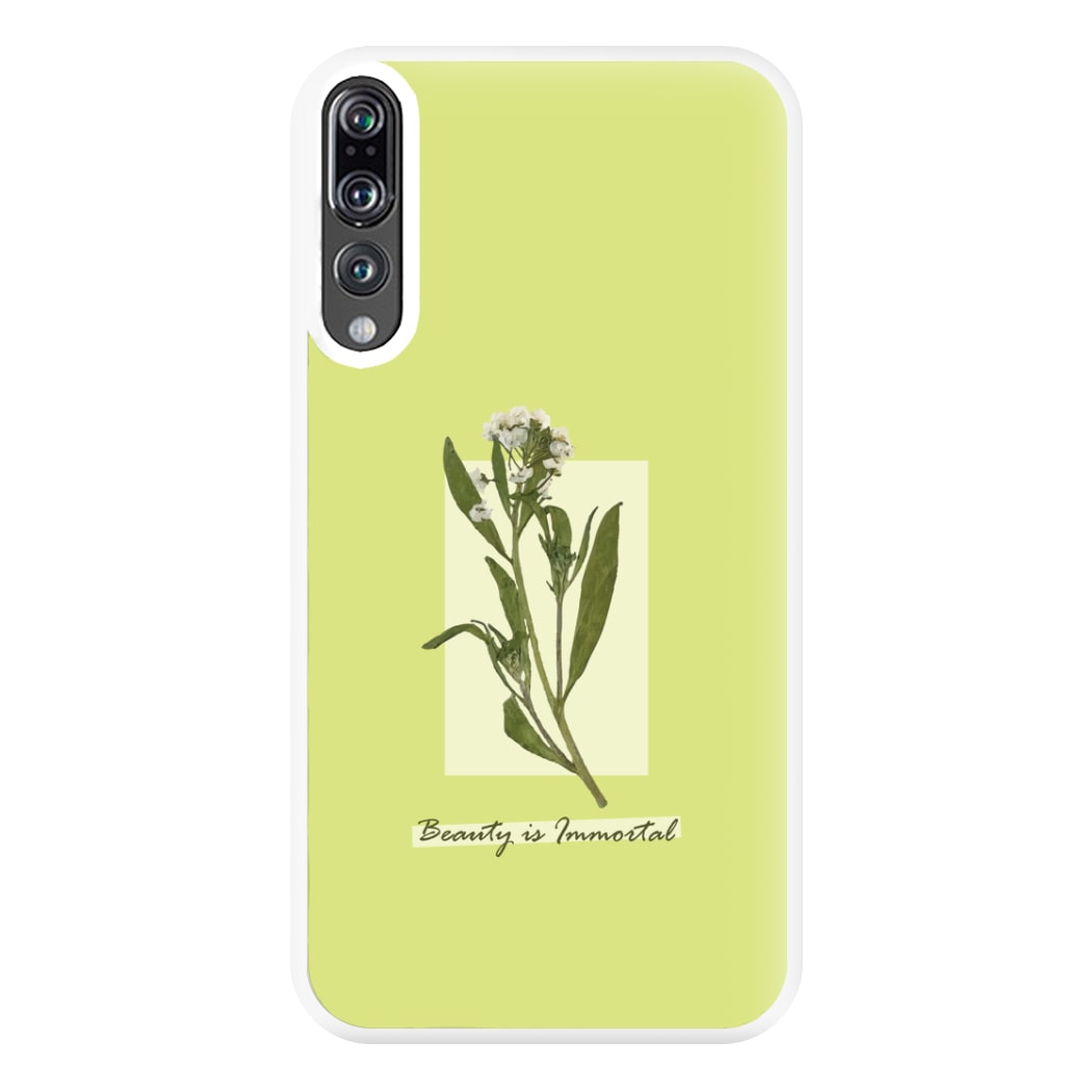 Beauty Is Immortal Press Flower Phone Case for Huawei P20 Pro