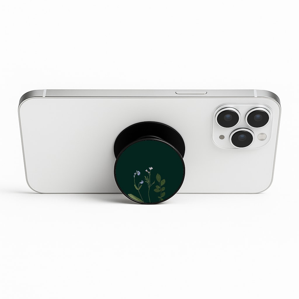 Follow Your Own Path Dark Green Phone Stand