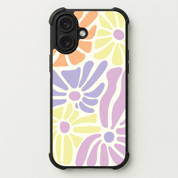 Pastel Abstract Flowers Phone Case — Bumper case
