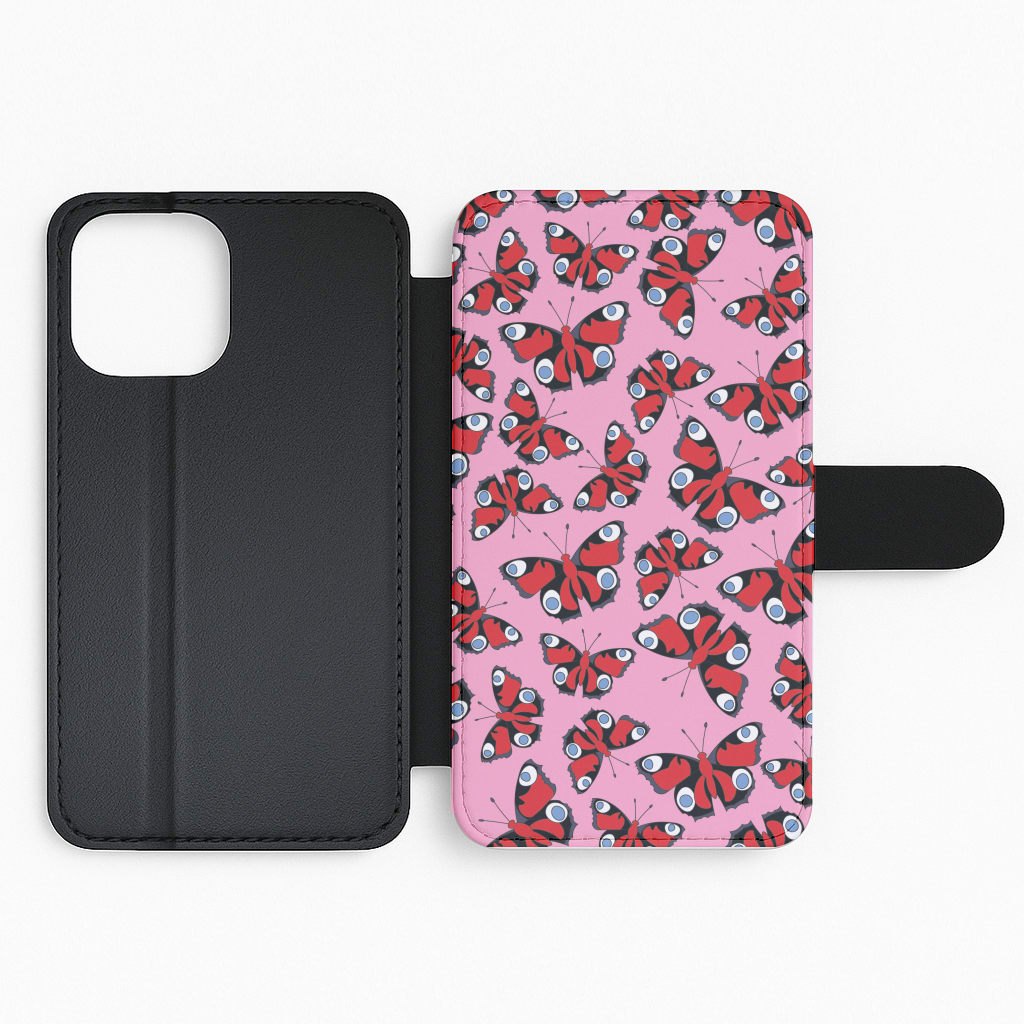 Red Butterfly - Butterfly Patterns Flip Phone Case