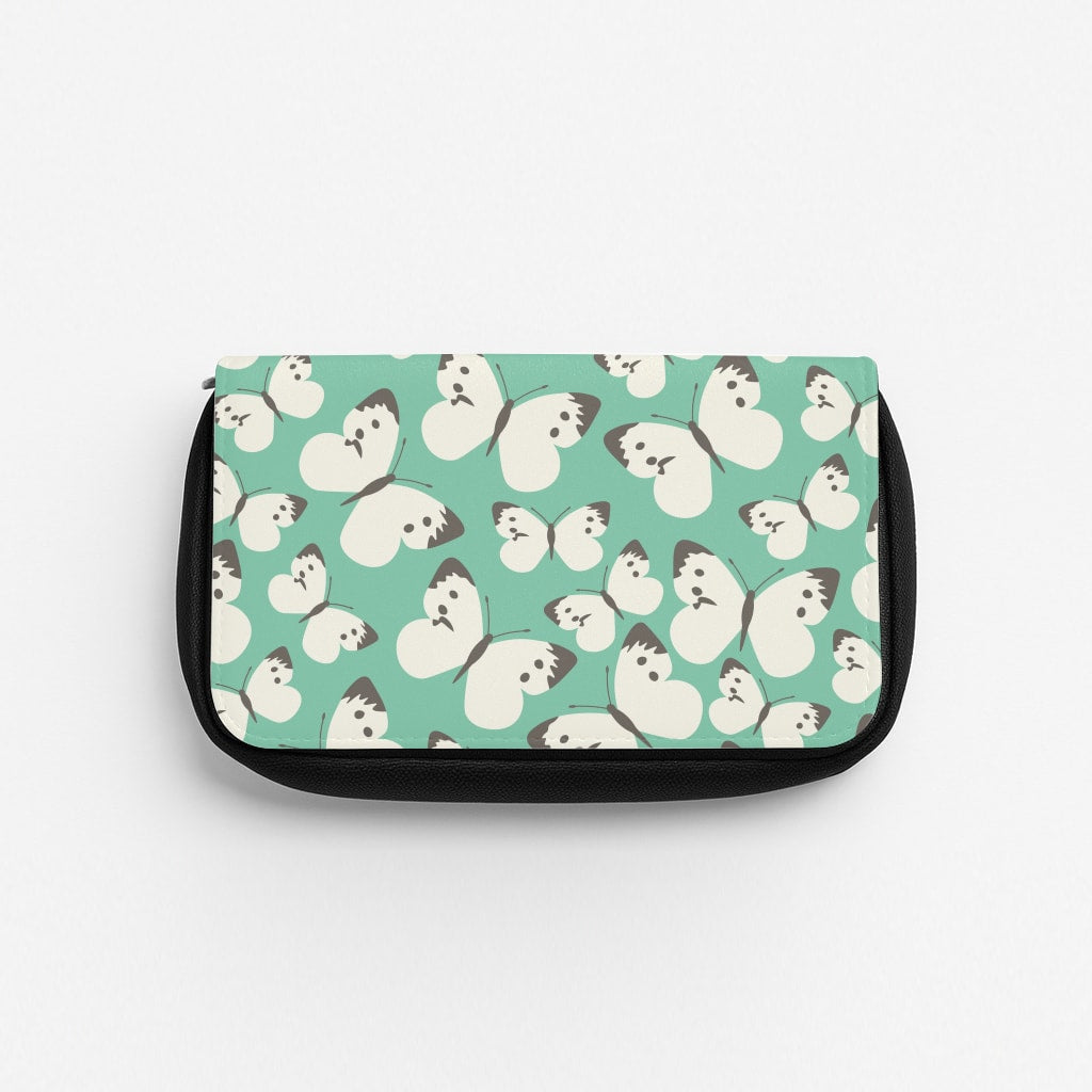 White Butterfly - Butterfly Patterns Pencil Case
