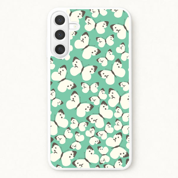 White Butterfly - Butterfly Patterns Phone Case for Galaxy A57