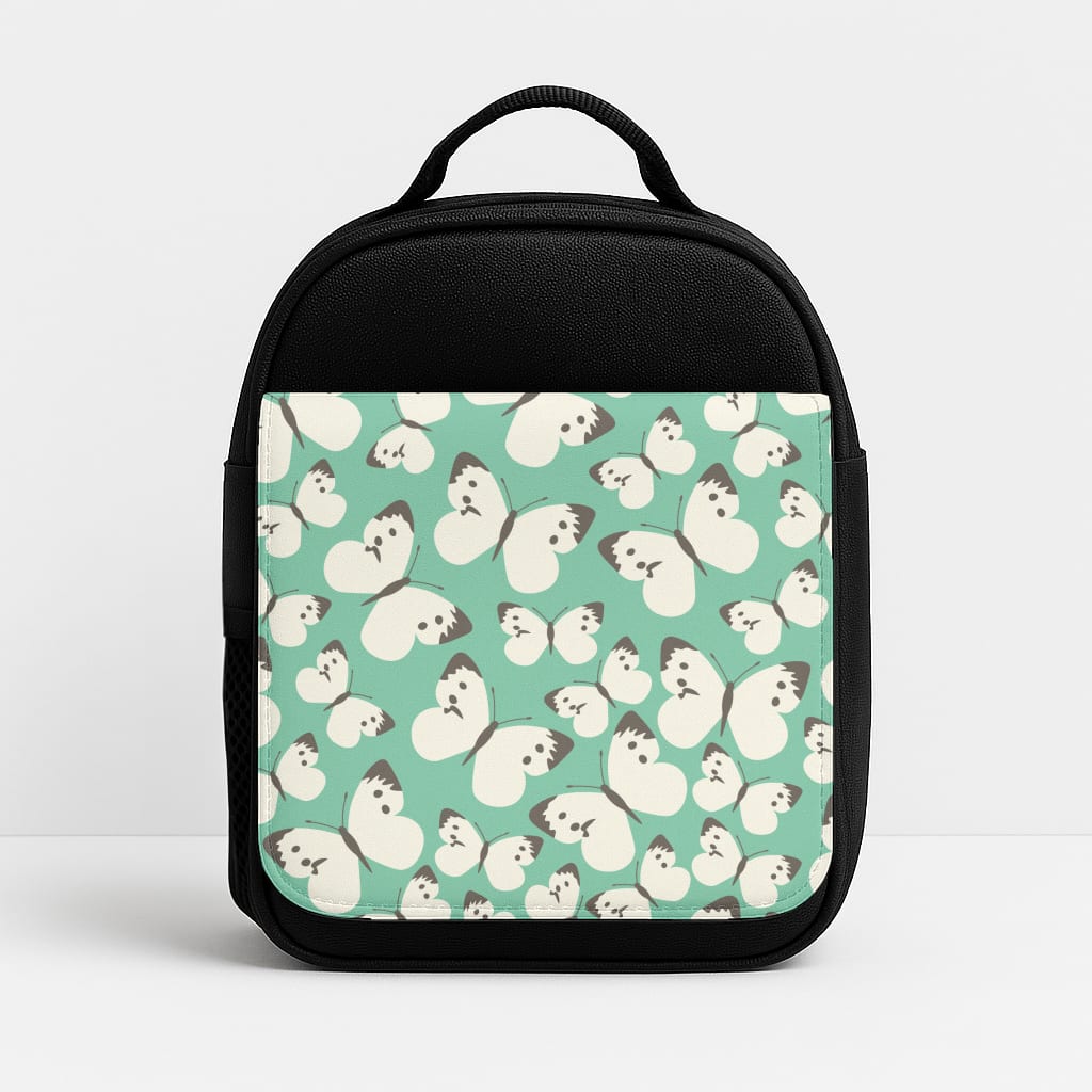 White Butterfly - Butterfly Patterns Lunchbox