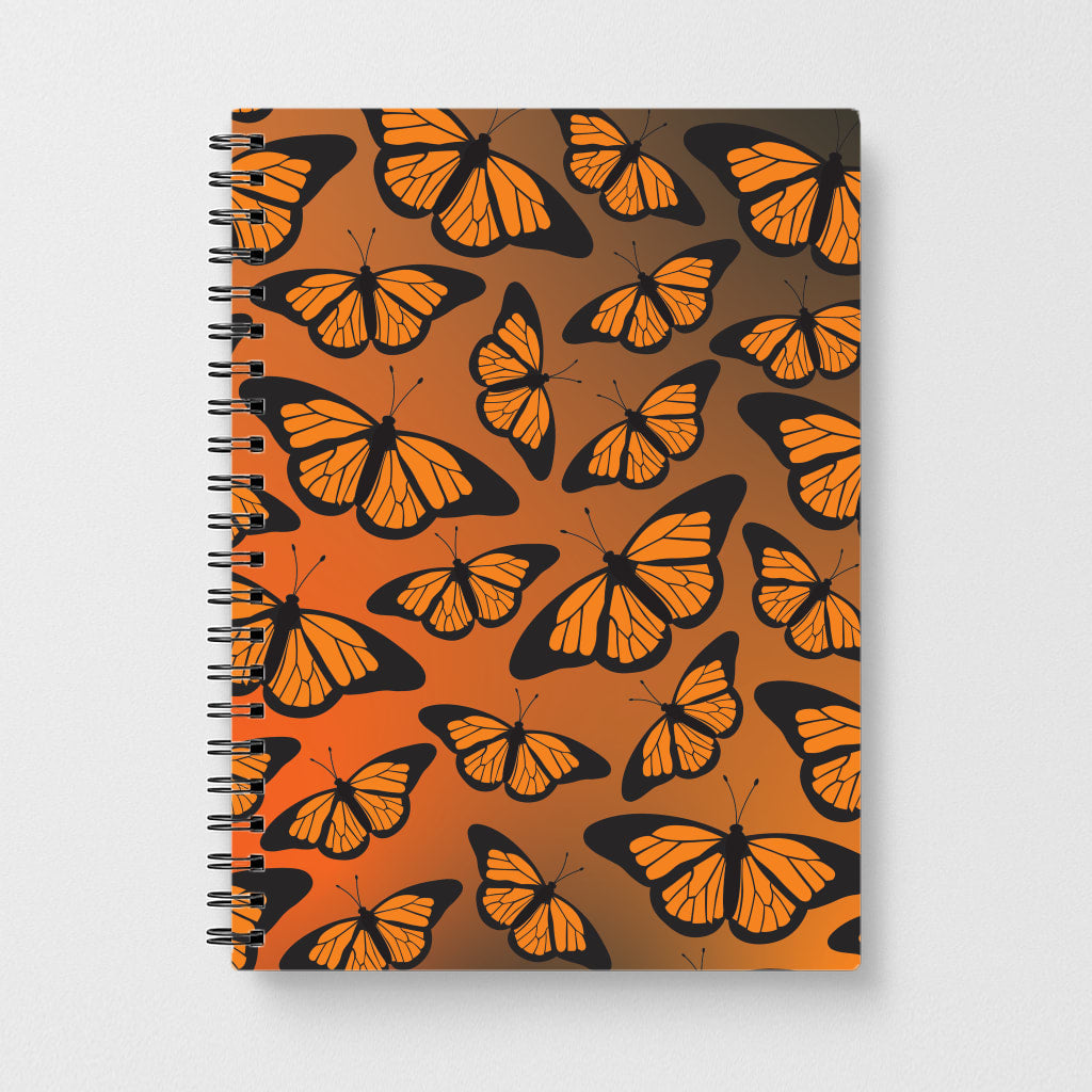 Orange Gradient Butterfly - Butterfly Patterns Notebook