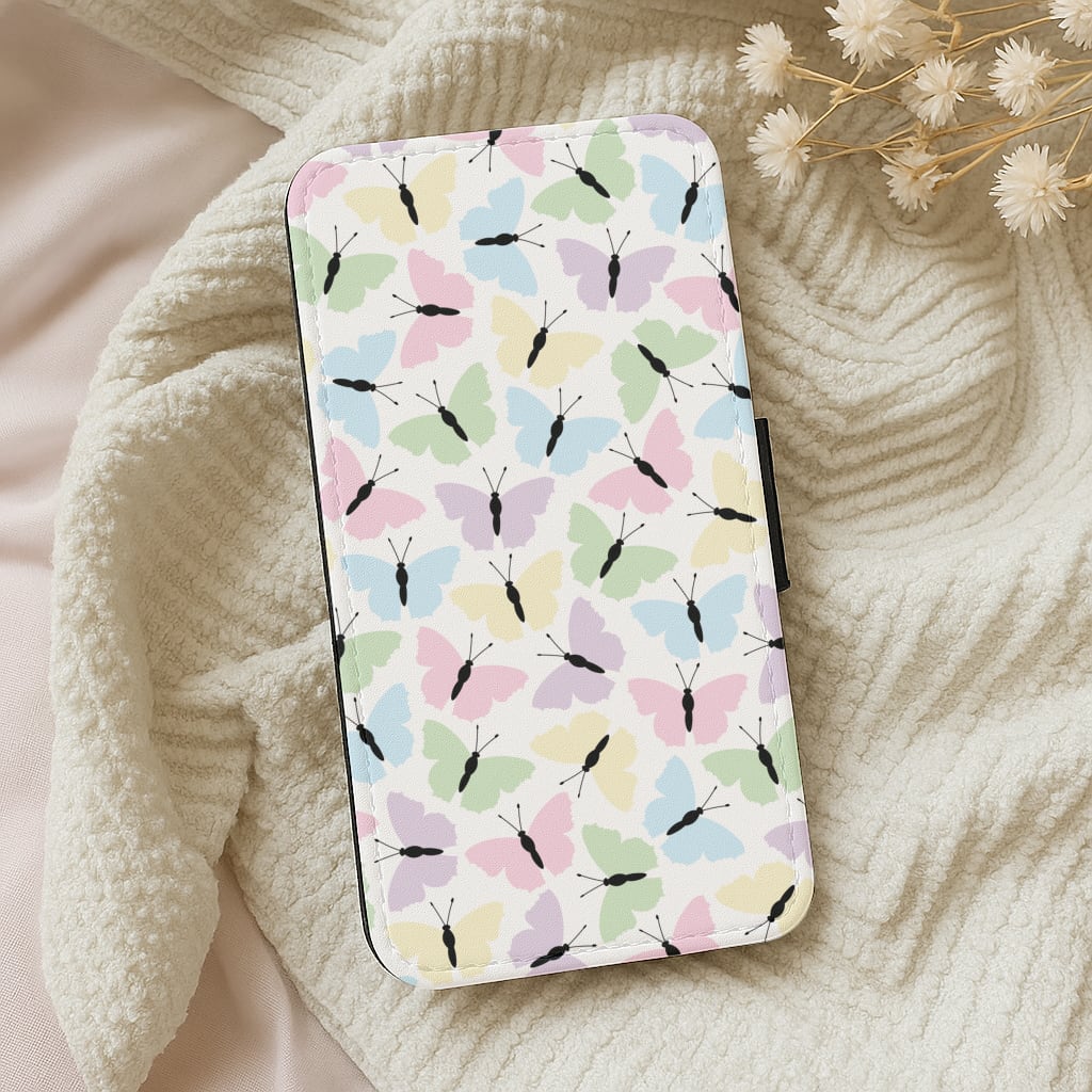 Multi Coloured Butterfly - Butterfly Patterns Wallet Phone Case
