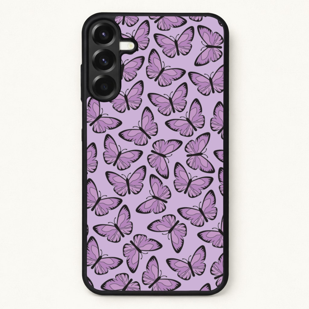 Purple Butterfly - Butterfly Patterns Phone Case for Galaxy A17