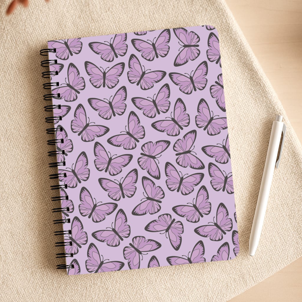 Purple Butterfly - Butterfly Patterns Notepad