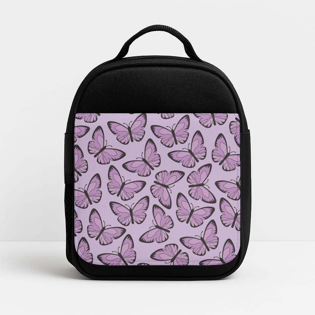 Purple Butterfly - Butterfly Patterns Insulated Lunchbox