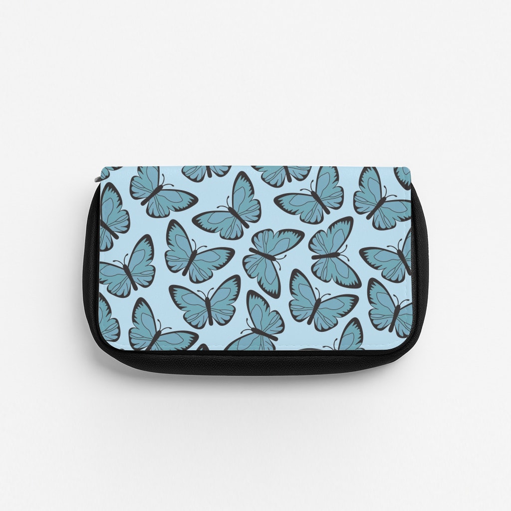 Blue Butterfly - Butterfly Patterns Pencil Case