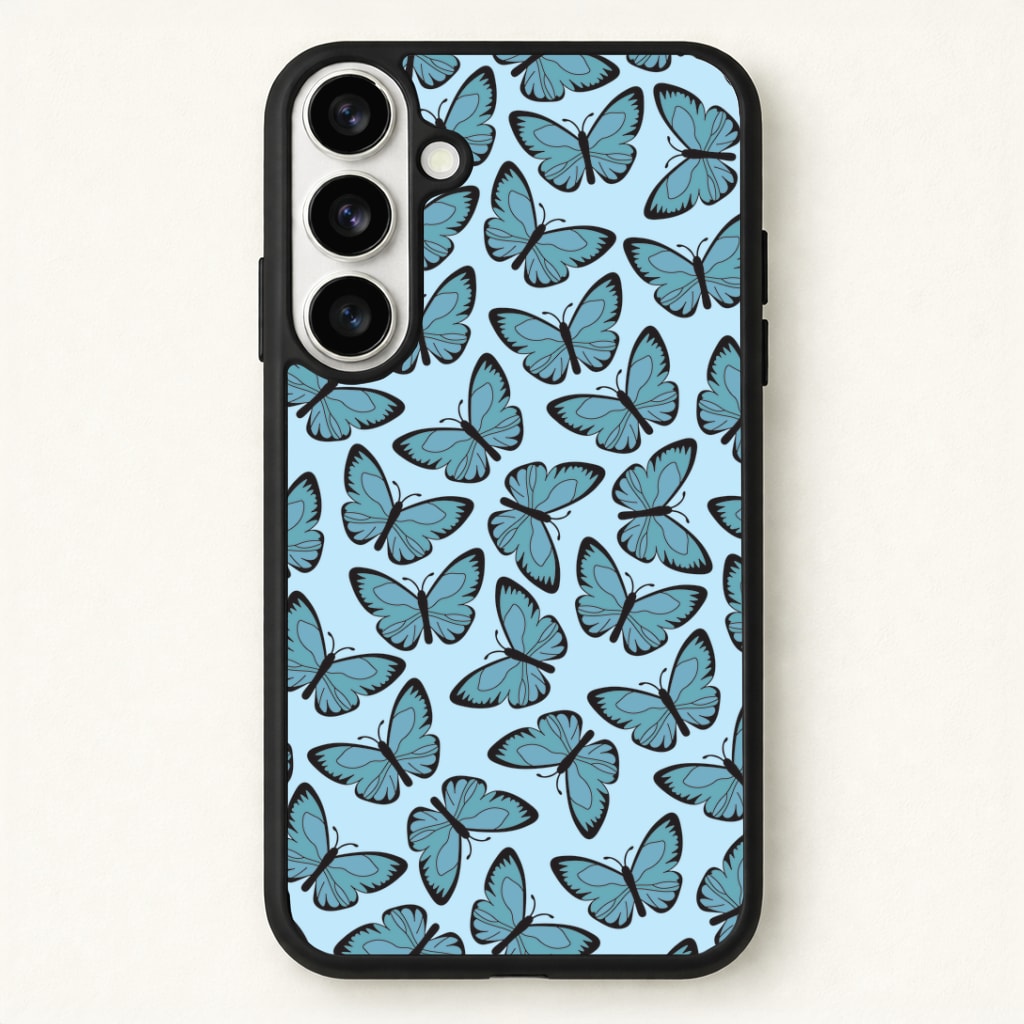 Blue Butterfly - Butterfly Patterns Phone Case for Galaxy S26 Plus