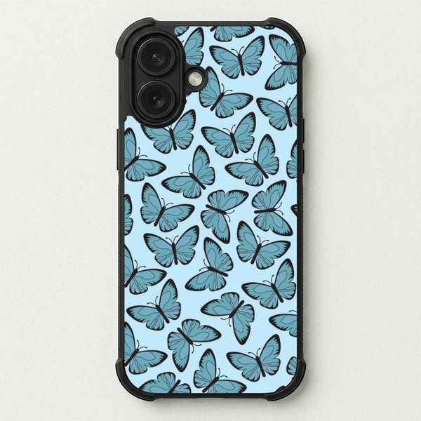 Blue Butterfly - Butterfly Patterns Phone Case — Bumper case