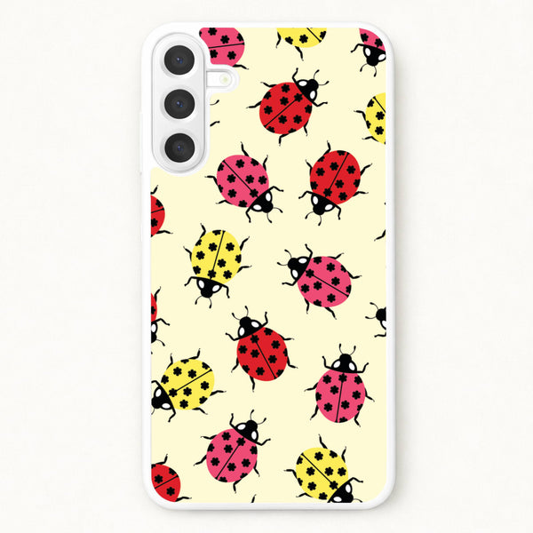 Ladybugs With Flower Spots Pattern Phone Case for Galaxy A37