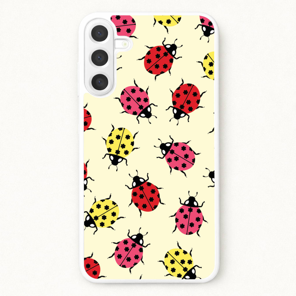 Ladybugs With Flower Spots Pattern Phone Case for Galaxy A17