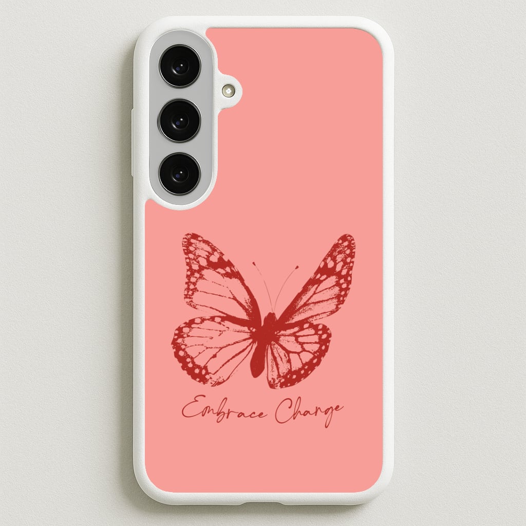 Embrace Change Butterfly Phone Case for Galaxy S25FE