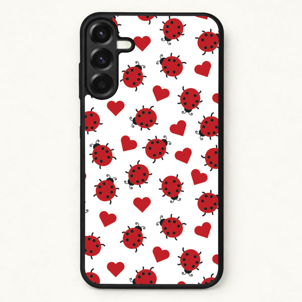 Ladybugs And Hearts Pattern Phone Case for Galaxy A37