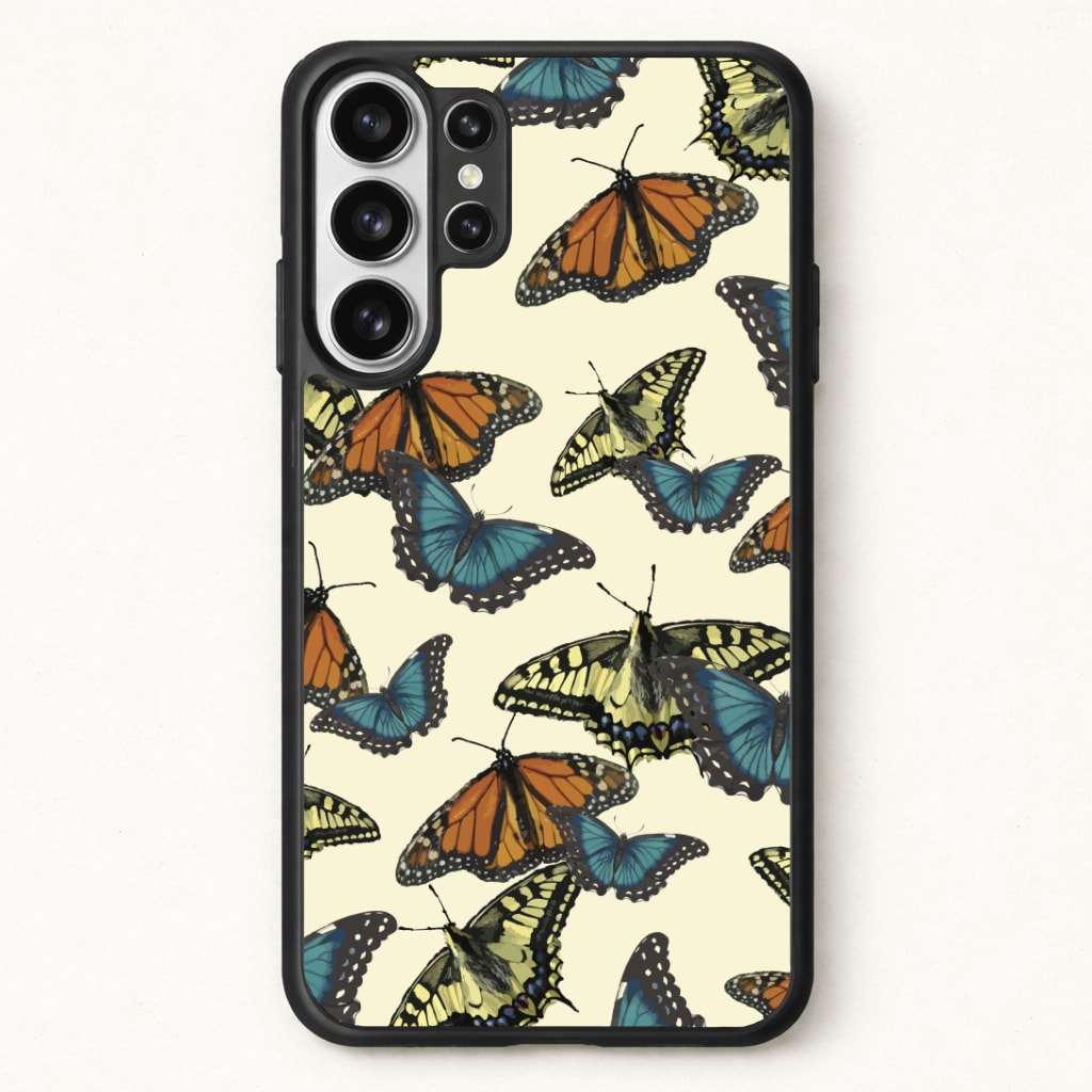 Butterfly Assortment Pattern Phone Case for Galaxy S26 Ultra