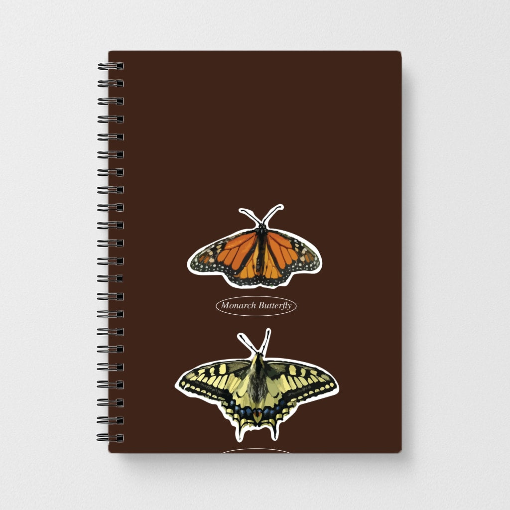 Butterfly Species Collage Notebook