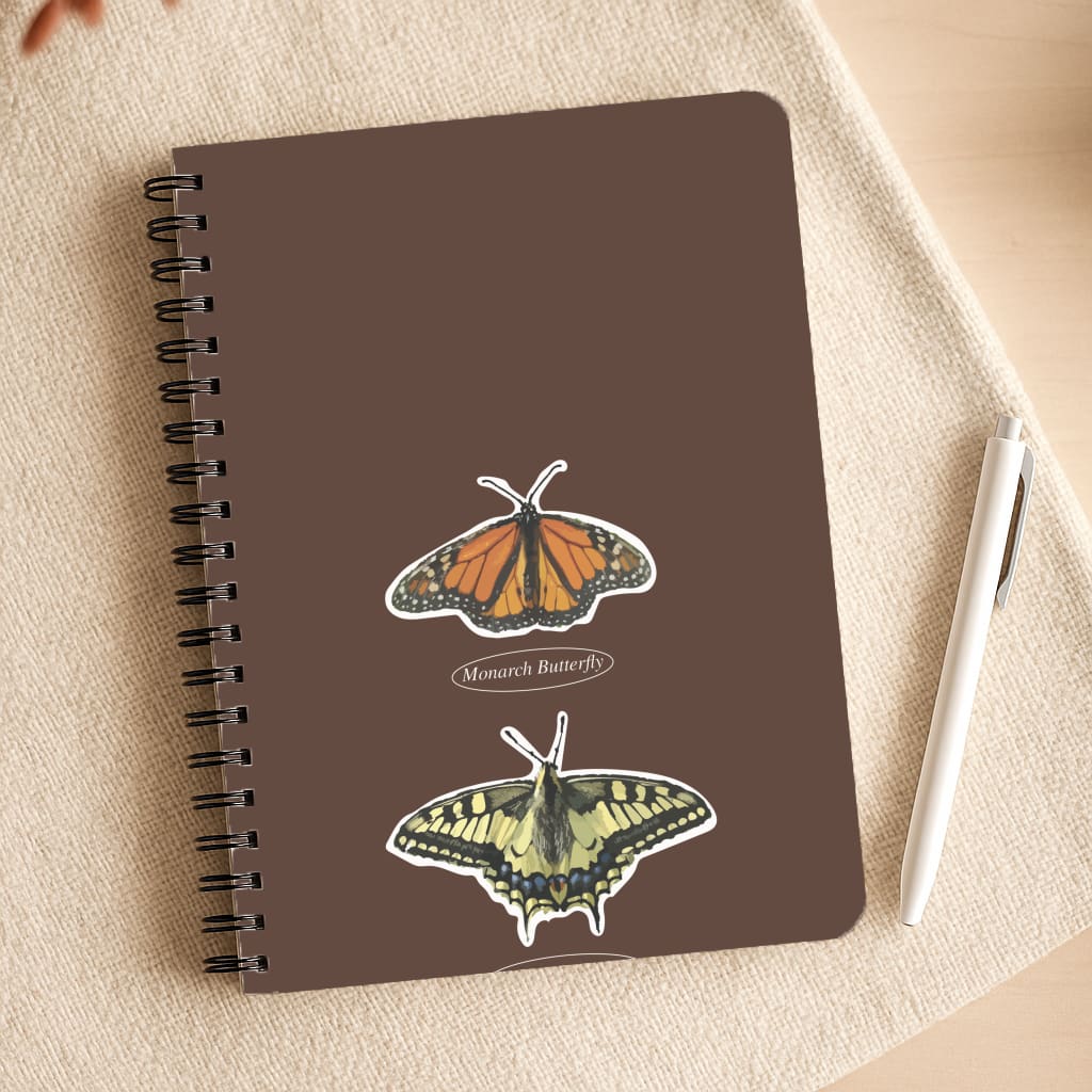 Butterfly Species Collage Notepad