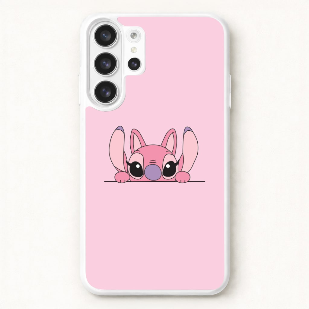 Angel Leaning - Pink Alien Phone Case for Galaxy S26 Ultra