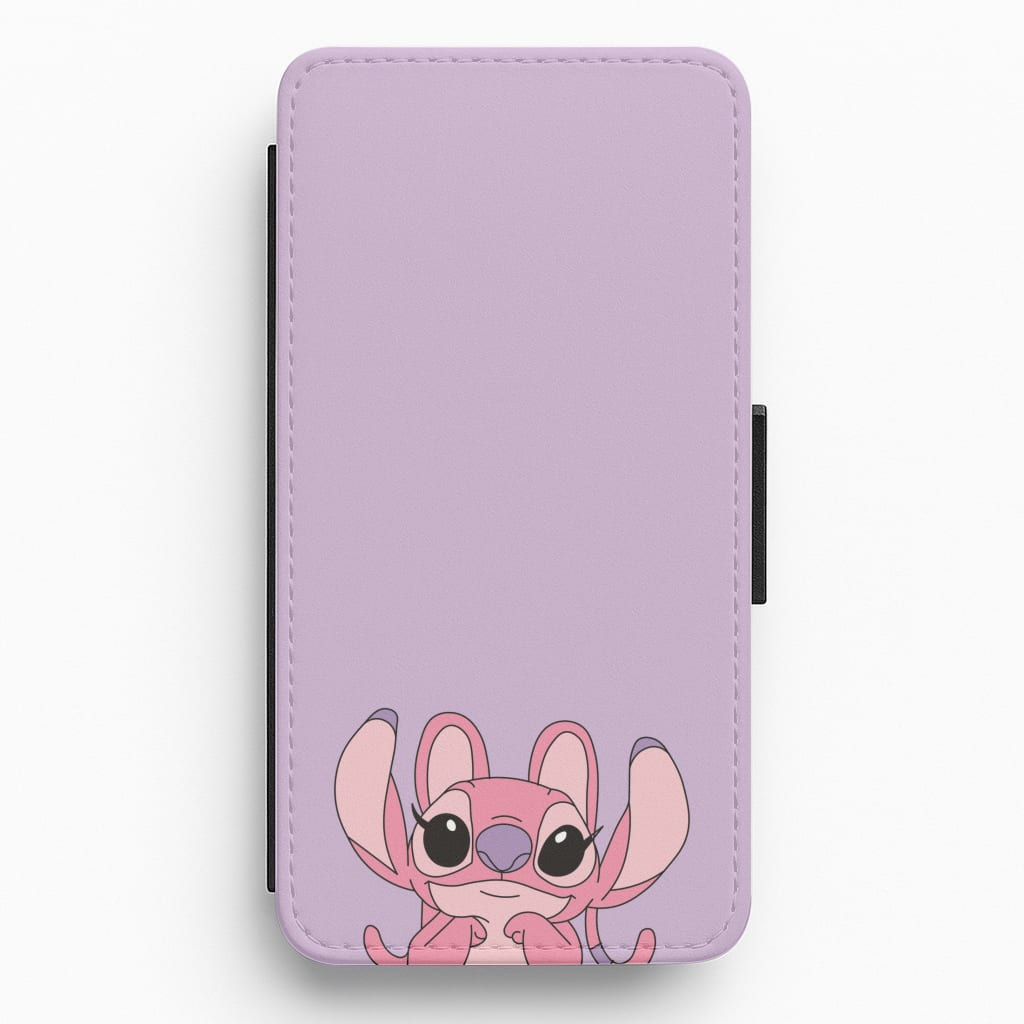 Gazing - Pink Alien Flip / Wallet Phone Case
