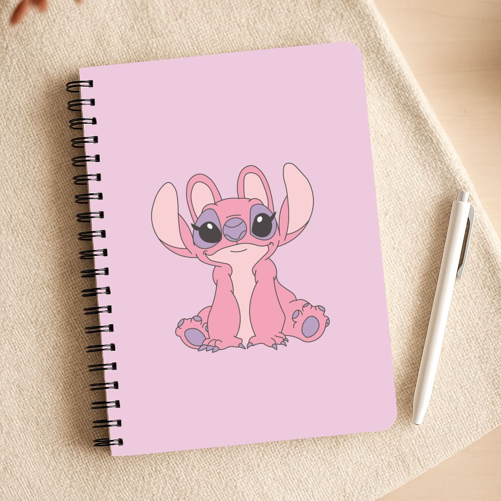 Sitting Down - Pink Alien Notepad
