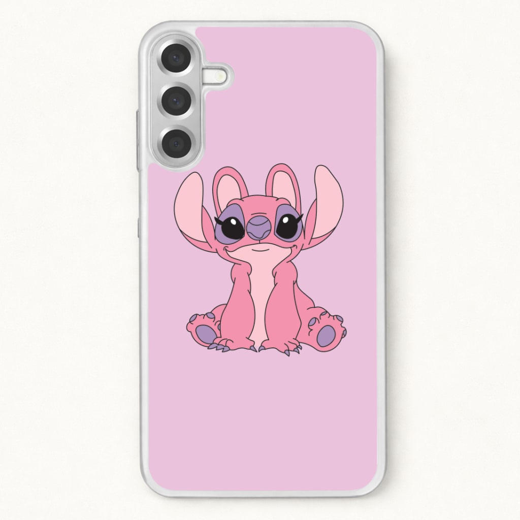 Sitting Down - Pink Alien Phone Case for Galaxy A37