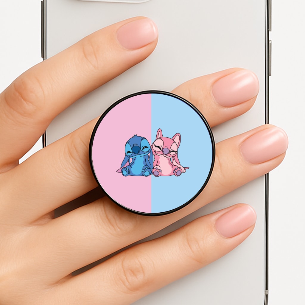 Best Friends - Pink Alien Phone Grip