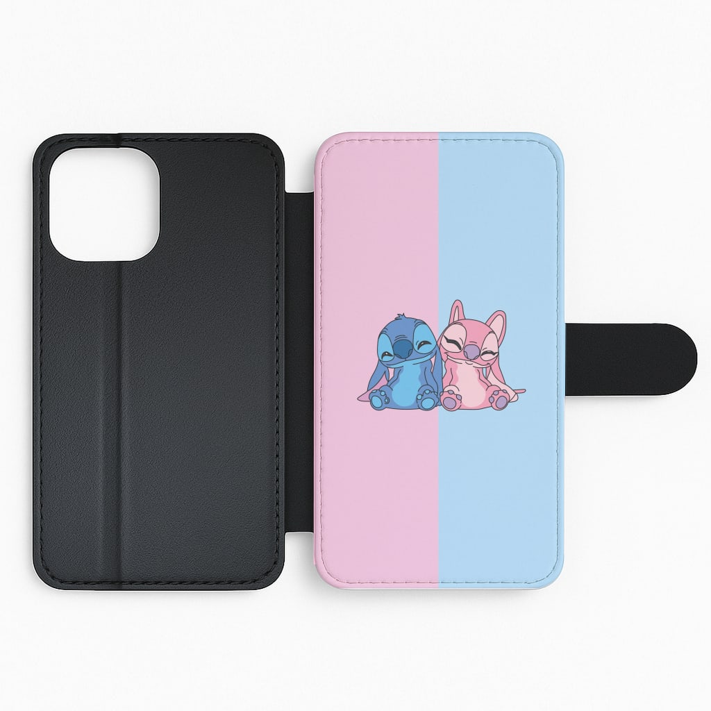 Best Friends - Pink Alien Flip Phone Case