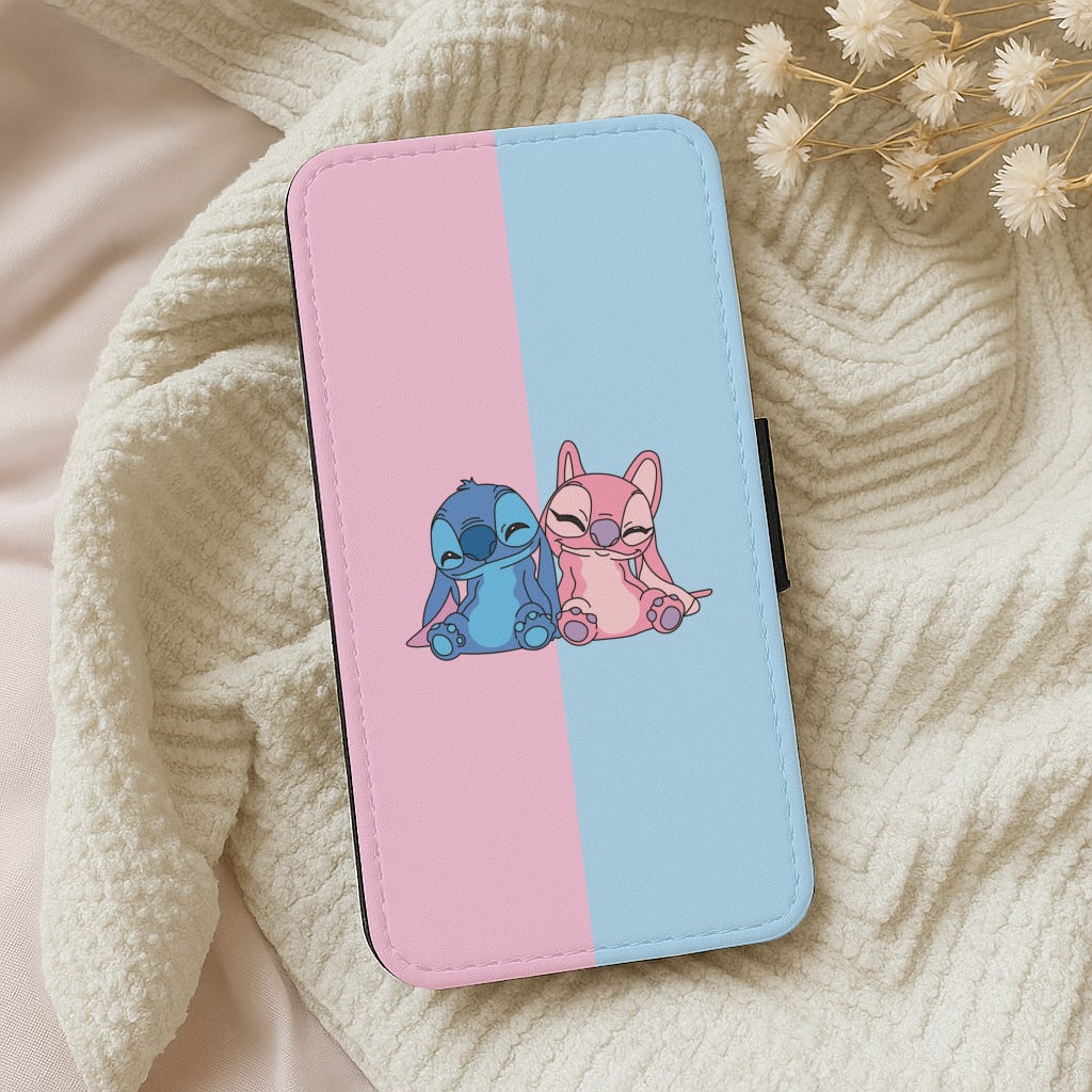 Best Friends - Pink Alien Wallet Phone Case